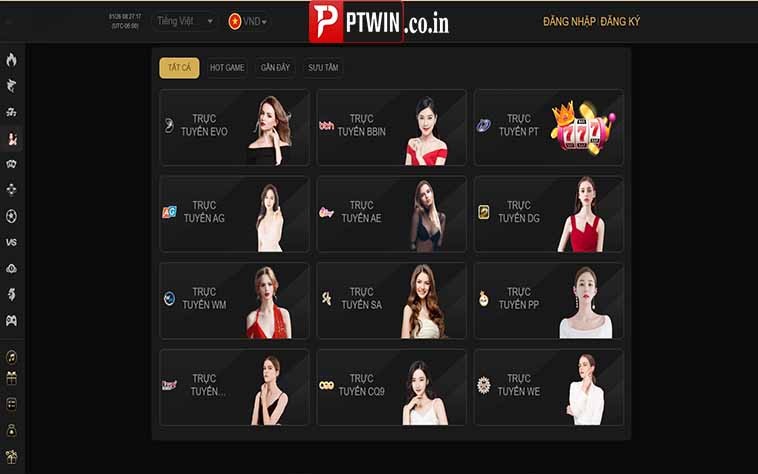 Live casino PTWIN hấp dẫn và thưởng lớn